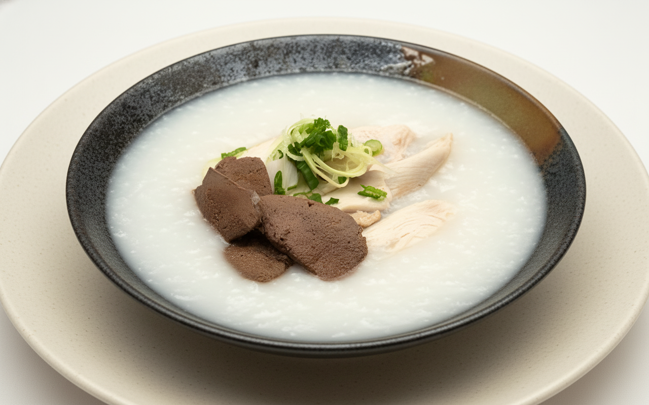 B9. Sliced Fish and Pork Liver Congee