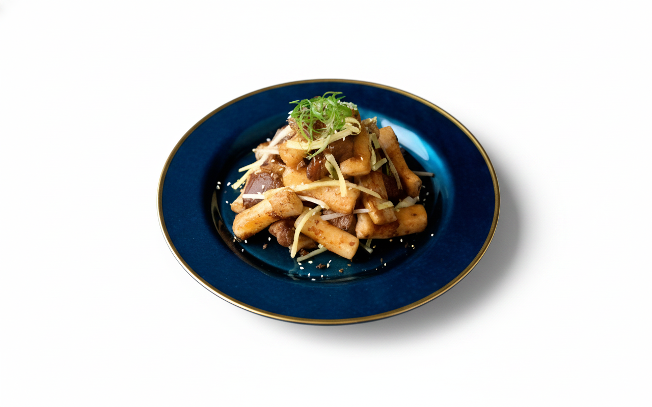 CQ11. Stir-Fried Sirloin with Rice Noodle Roll in Satay Sauce