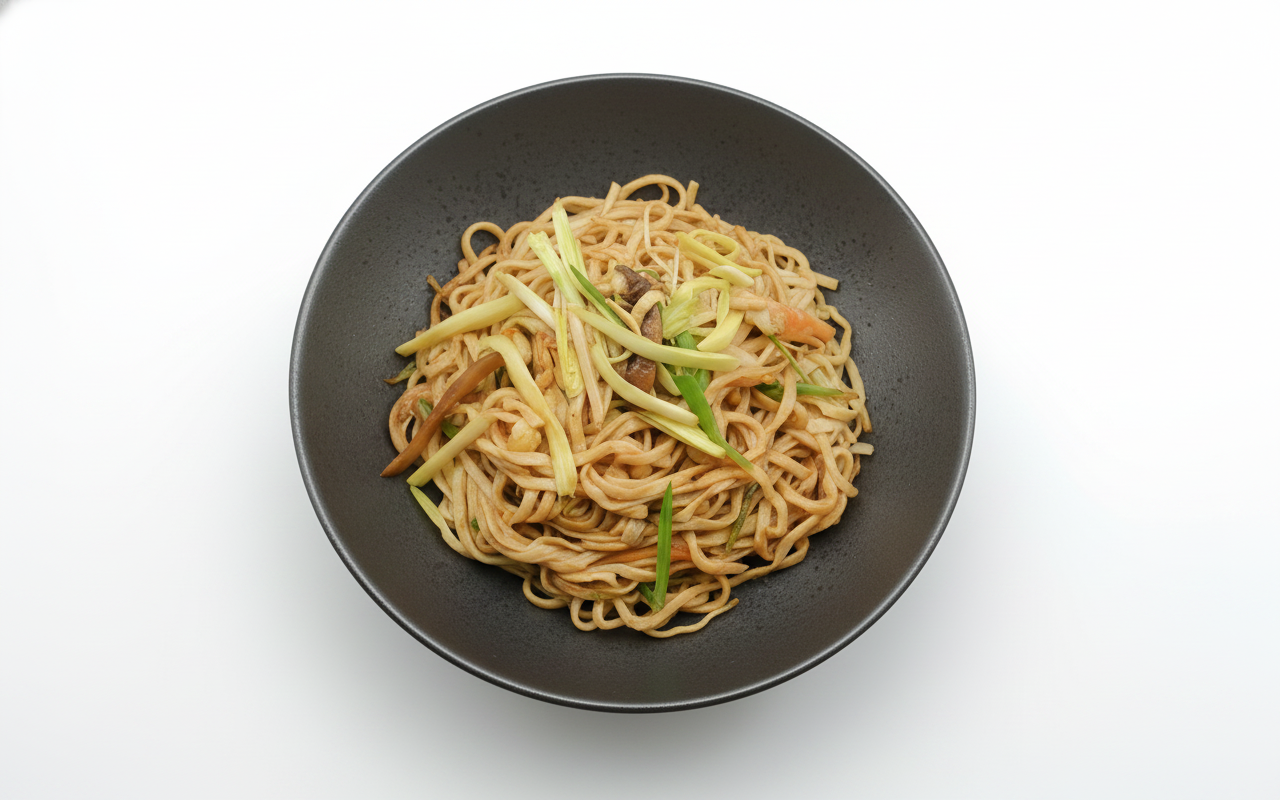 E15. Fried E-Fu Noodle with Soya Sauce