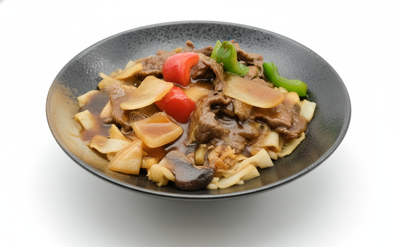 E16. Fried Rice Noodle with Satay Sauce