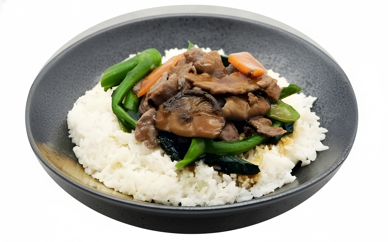 H22. Meat with Vegetable Rice