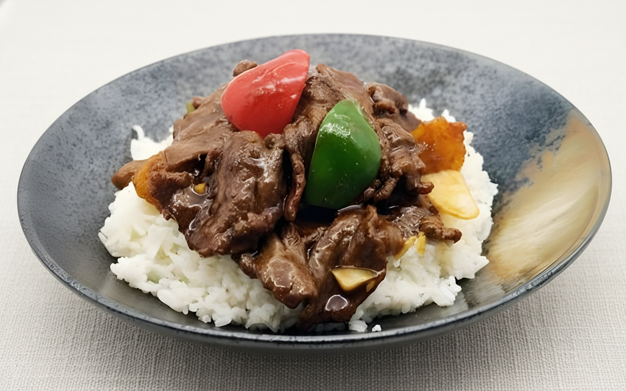 H24. Meat with Chilli Black Bean Rice