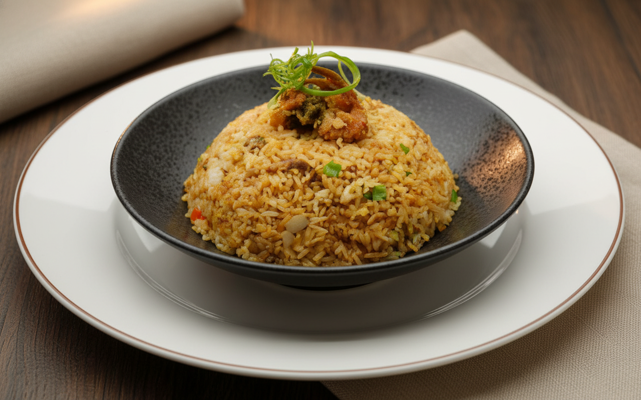 H3. Spicy Softshell Crab Fried Rice