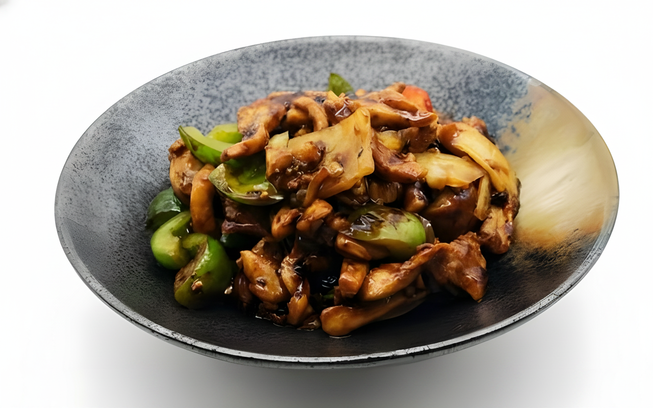 K14. Wok-Seared Chicken in Black Bean Sauce