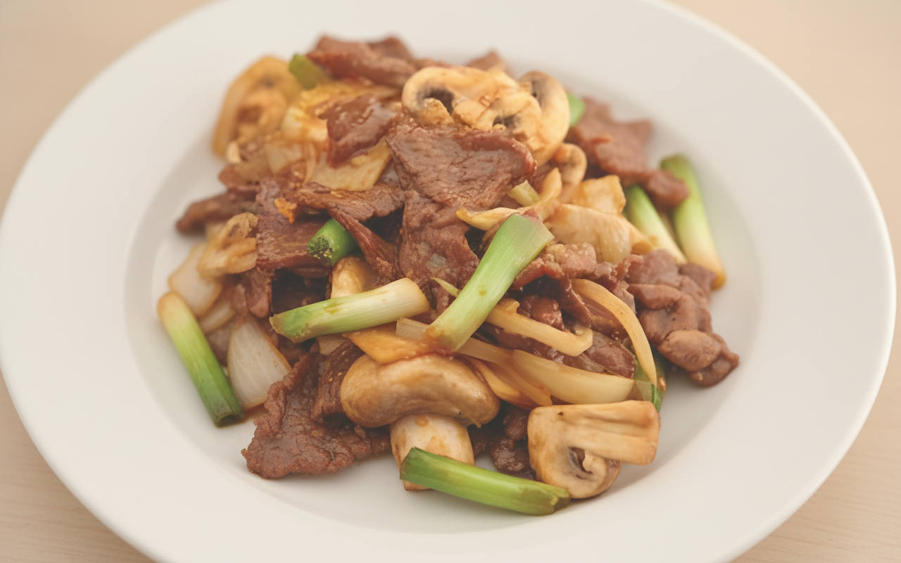 K15. Beef with Mushroom