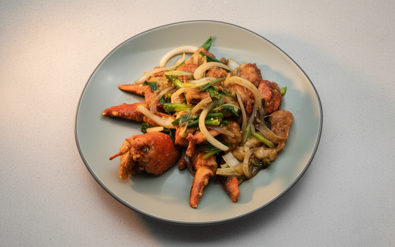K2. Stir Fried Lobster with Ginger and Green Onion