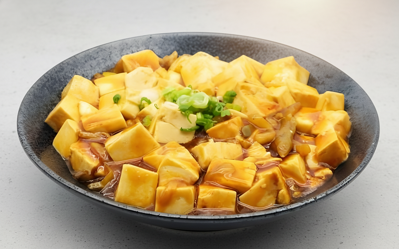 K33. Braised Bean Curd and Minced Pork with Spicy Sauce