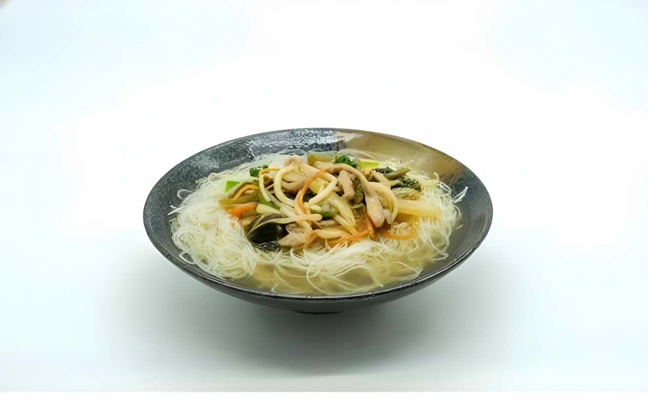 M4. Shredded Pork with Preserved Cabbage Vermicelli in Soup