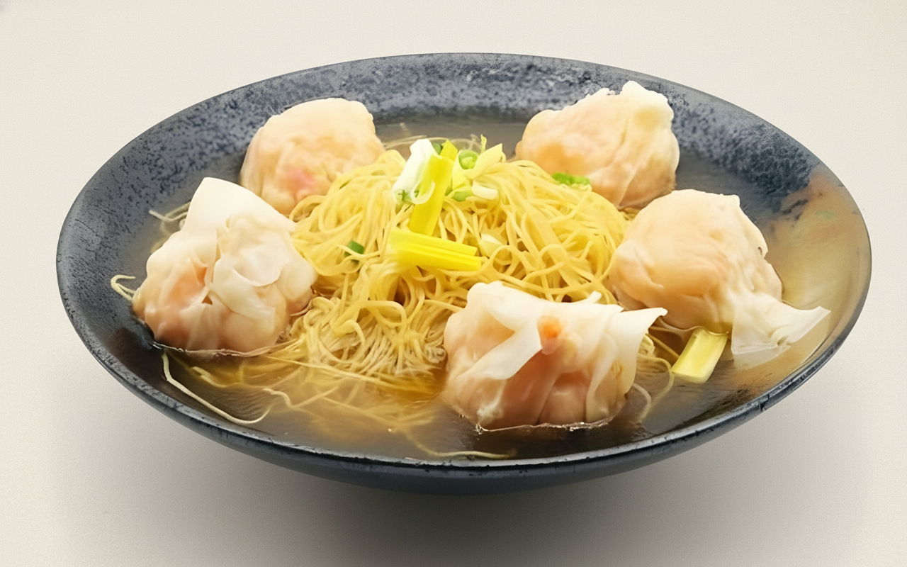 M8. Shrimp Wonton Noodle in Soup